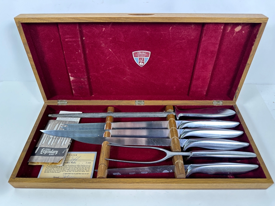 Vintage Gerber Legendary Blades Carving Set  [Photo 2]