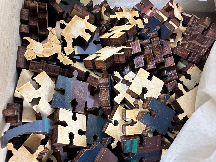 Set of (3) Flower Children Wooden Jigsaw Puzzles [Photo 5]