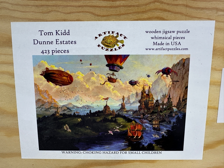 Set of (3) Flower Children Wooden Jigsaw Puzzles [Photo 3]