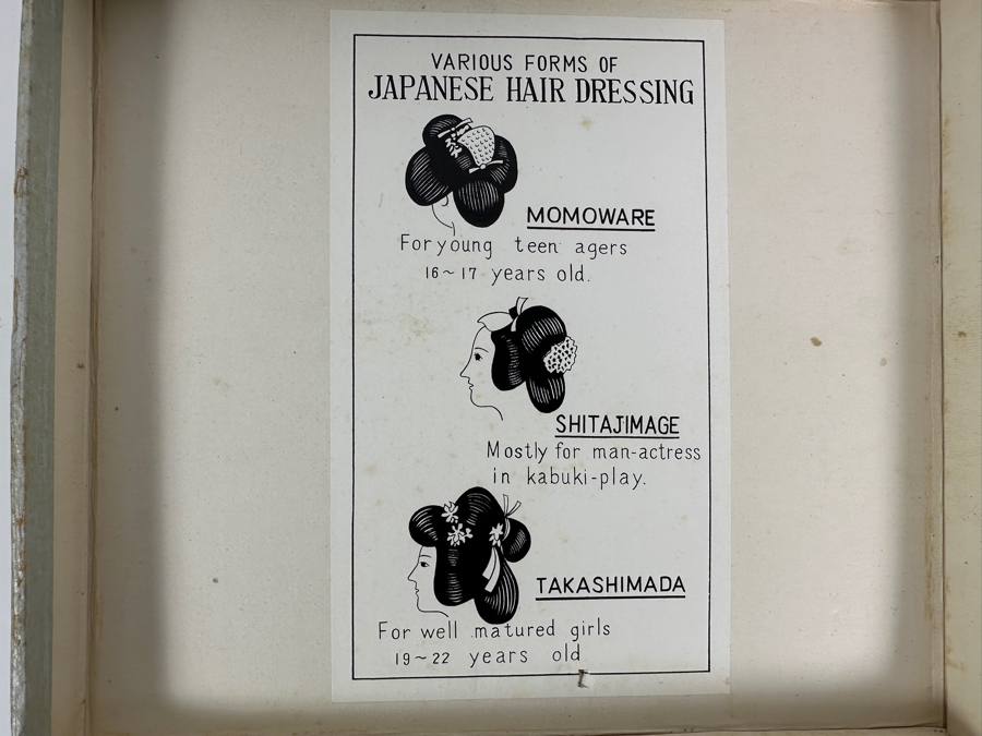 Vintage 1950's The Hanako Japanese Plaster Geisha Doll with Wigs [Photo 8]