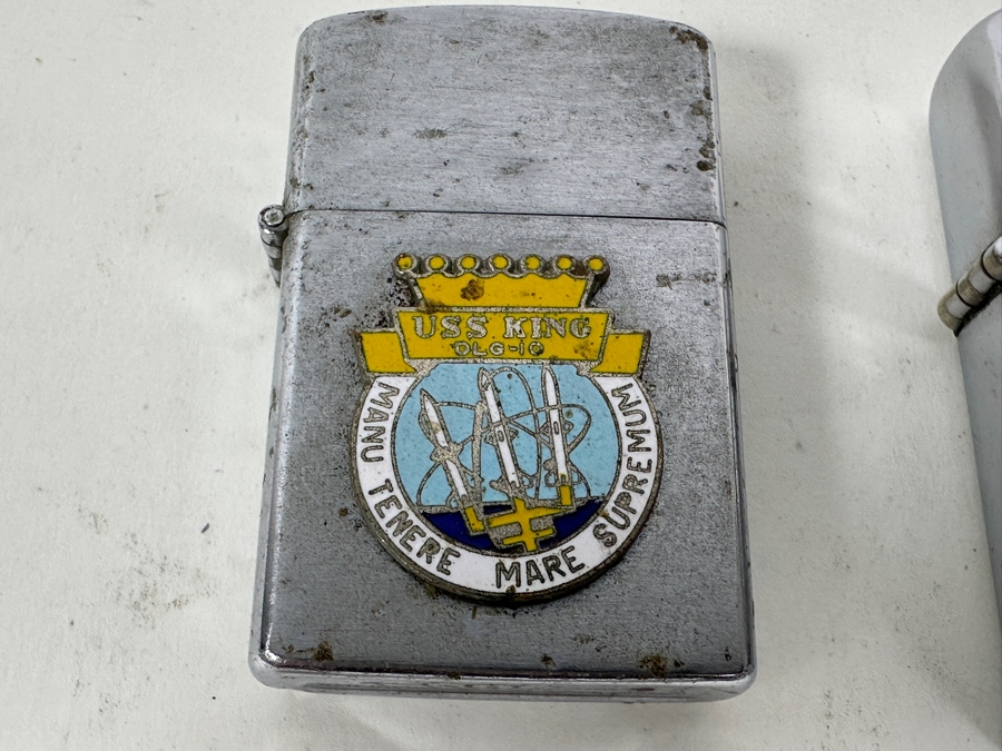 Six Vintage US Navy Lighters Some Zippo [Photo 6]