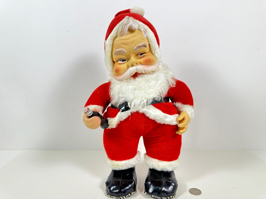 Rare Vintage Coca-Cola 1950's Rushton Company Santa Claus 15'H [Photo 2]