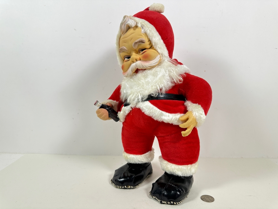 Rare Vintage Coca-Cola 1950's Rushton Company Santa Claus 15'H [Photo 6]