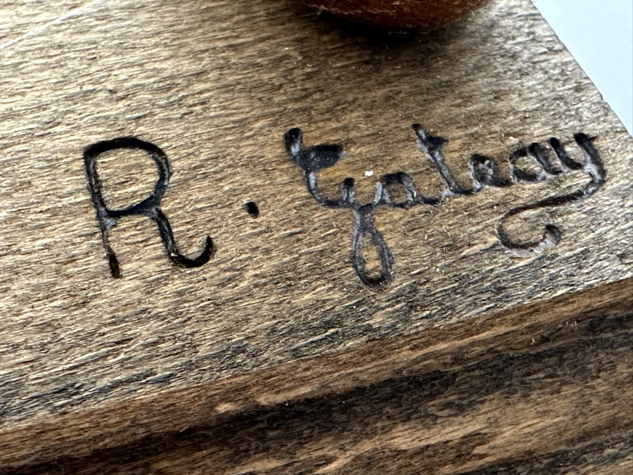 Pair Of Vintage Santon De Provence France Signed R. Gateay Hand Crafted Terra Cotta Clay Dolls 13H [Photo 11]