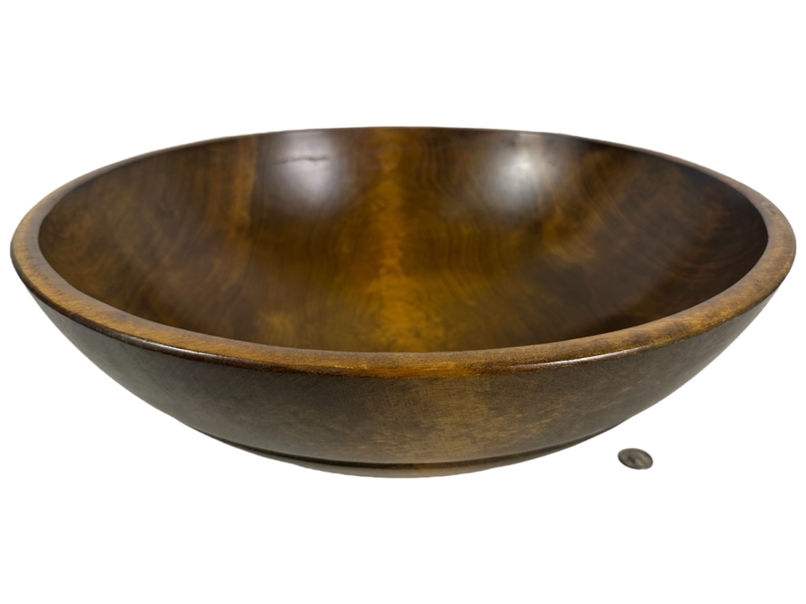 Large Kennedy Brothers Wooden Bowl, Bristol VT 20'W x 7'H [Photo 1]