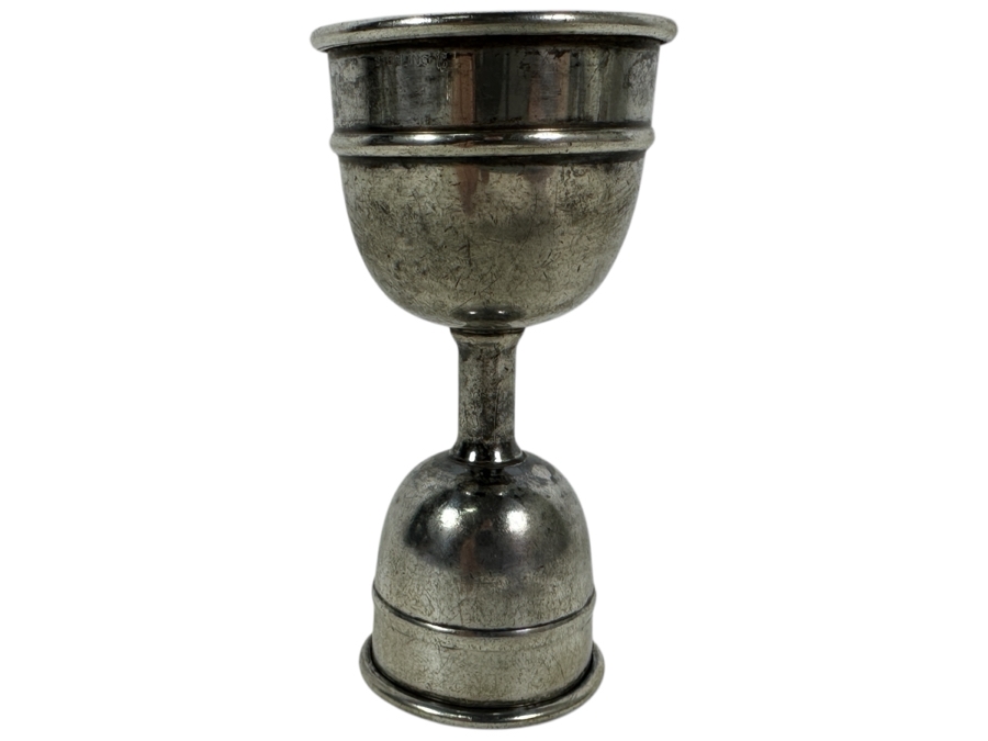 Vintage Sterling Silver Barware Double Jigger 3.75H 66g - Sterling Silver Melt Value = $65 [Photo 1]