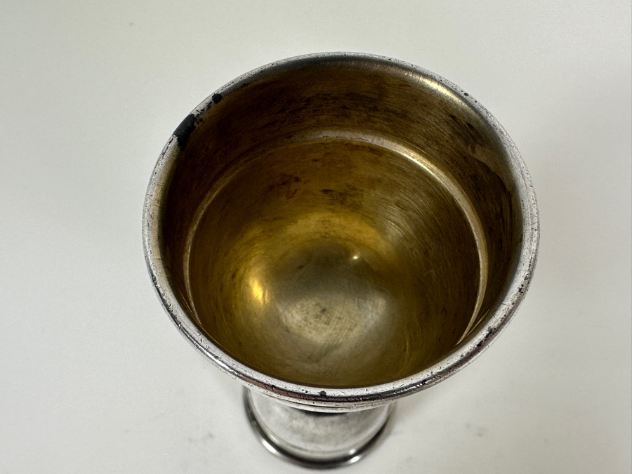 Vintage Sterling Silver Barware Double Jigger 3.75H 66g - Sterling Silver Melt Value = $65 [Photo 5]