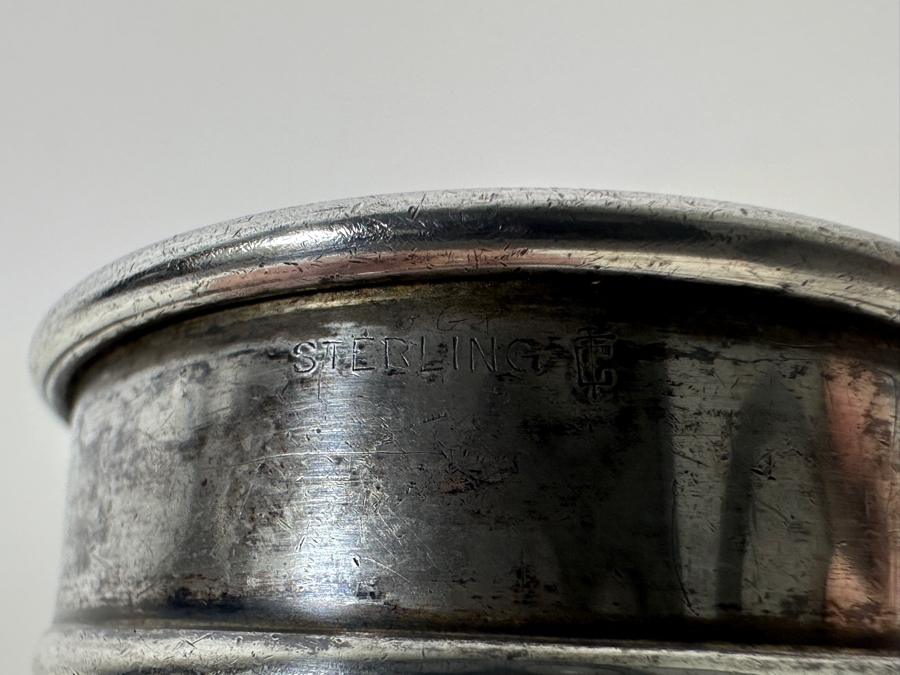 Vintage Sterling Silver Barware Double Jigger 3.75H 66g - Sterling Silver Melt Value = $65 [Photo 8]