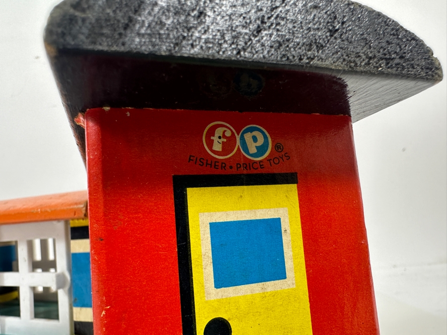 Vintage 1963 Fisher Price Huffy Puffy Train Set Wooden Pull Toy 26L [Photo 7]