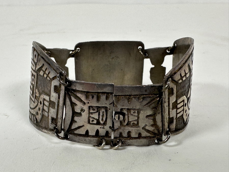 .900 Silver Peruvian Bracelet 34g [Photo 7]