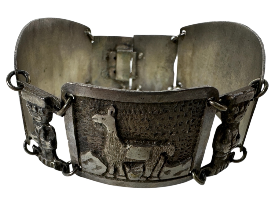 .900 Silver Peruvian Bracelet 34g [Photo 1]