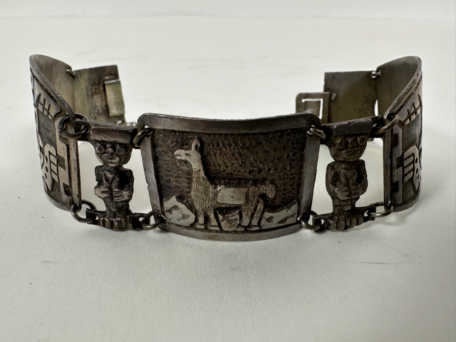 .900 Silver Peruvian Bracelet 34g [Photo 6]