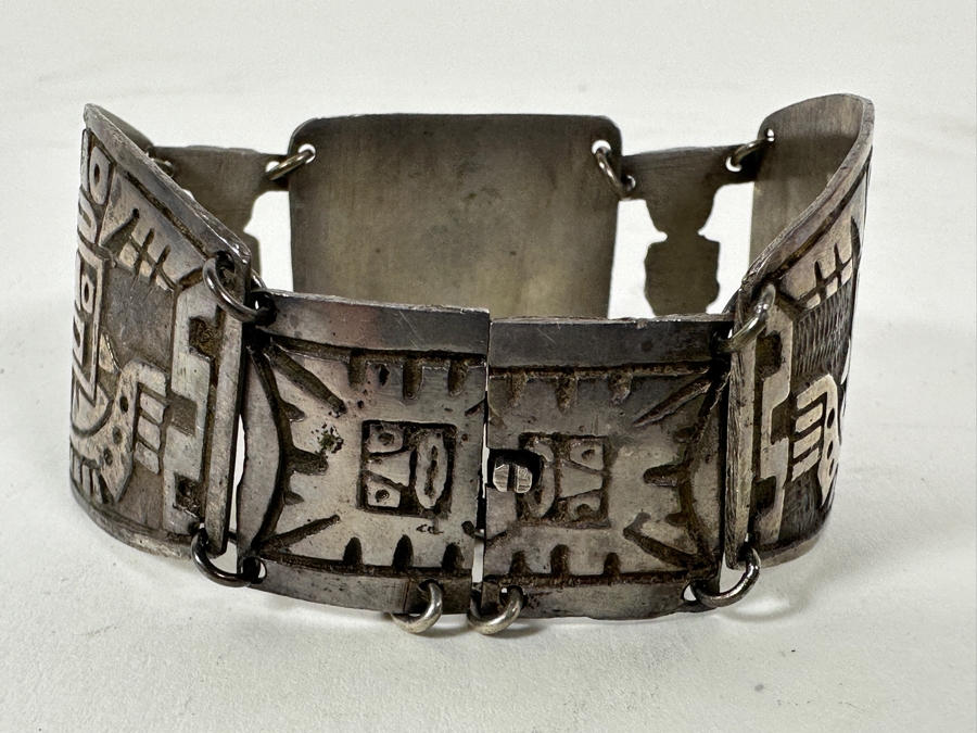 .900 Silver Peruvian Bracelet 34g [Photo 8]