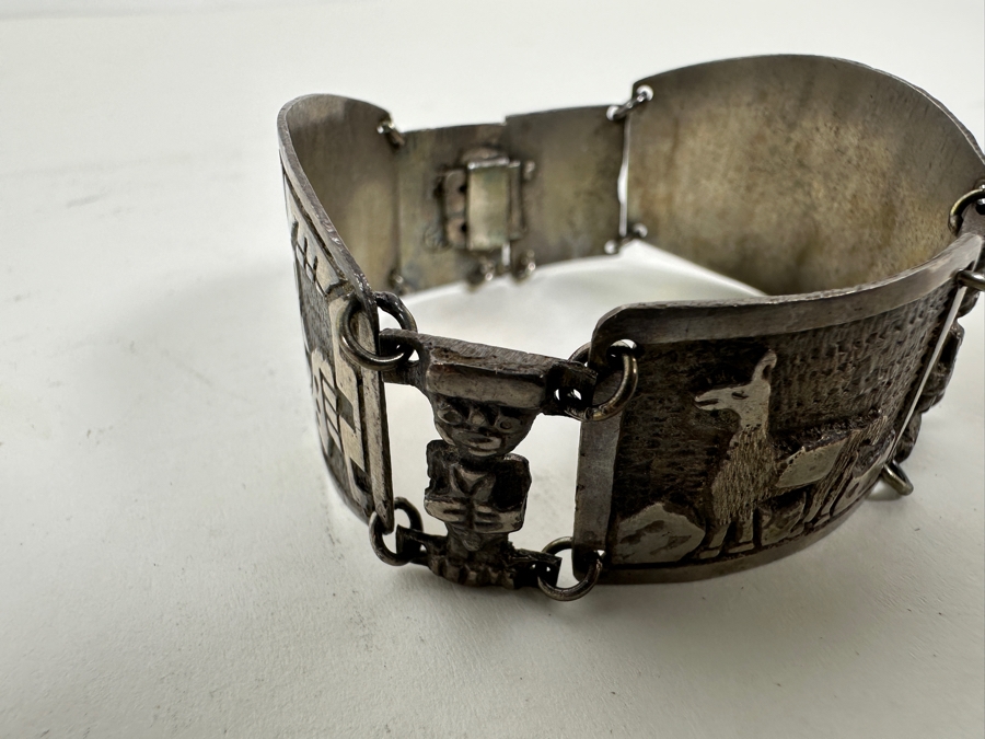 .900 Silver Peruvian Bracelet 34g [Photo 4]