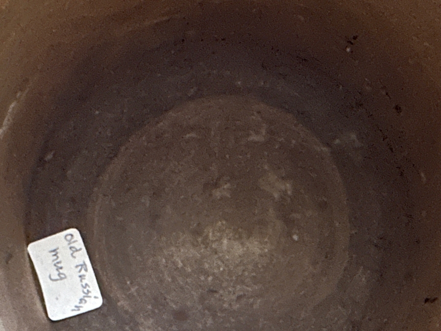 Antique Hand Carved Wooden Russian Tankard Mug 7H [Photo 11]