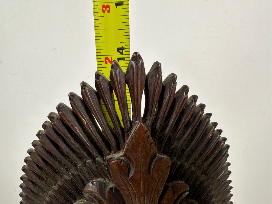 Stunning Hand Carved Wooden Balinese Bust 14H [Photo 11]