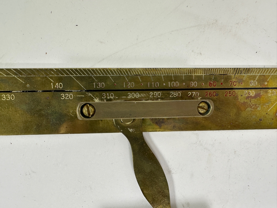 Antique Kelvin & Hughes Brass Nautical Parallel Rule Made In Great Britain 24W [Photo 4]