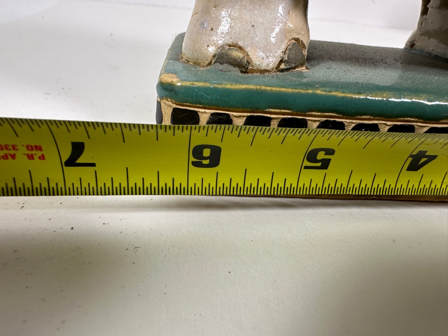 Three Small Ceramic Hand Painted Asian Elephant Plant Stands 6.25W X 3.75D X 7H [Photo 16]