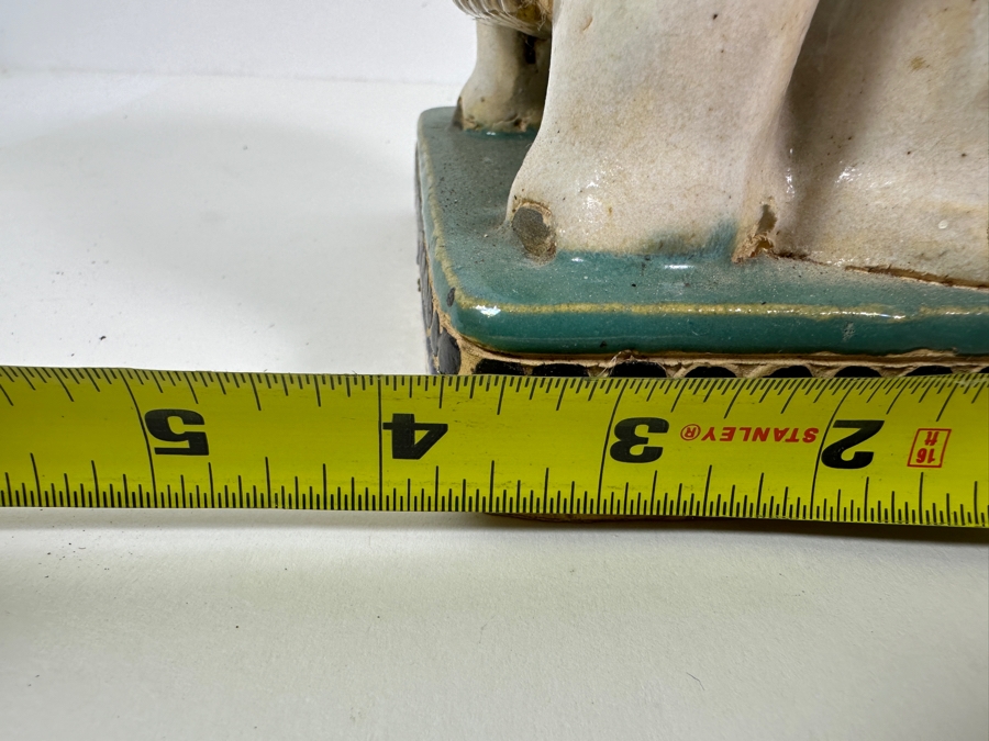 Three Small Ceramic Hand Painted Asian Elephant Plant Stands 6.25W X 3.75D X 7H [Photo 17]