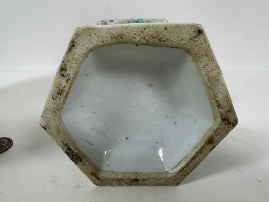 Vintage Chinese Famille Rose Reticulated Porcelain Wedding Lantern 12.25H [Photo 15]