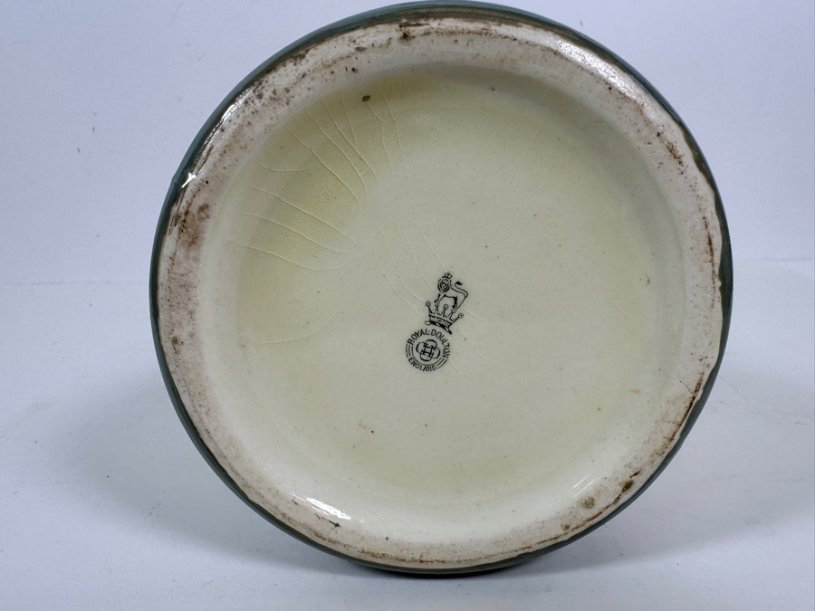 Antique English Royal Doulton Hand Painted Pitcher With Sailboat 7'H [Photo 6]