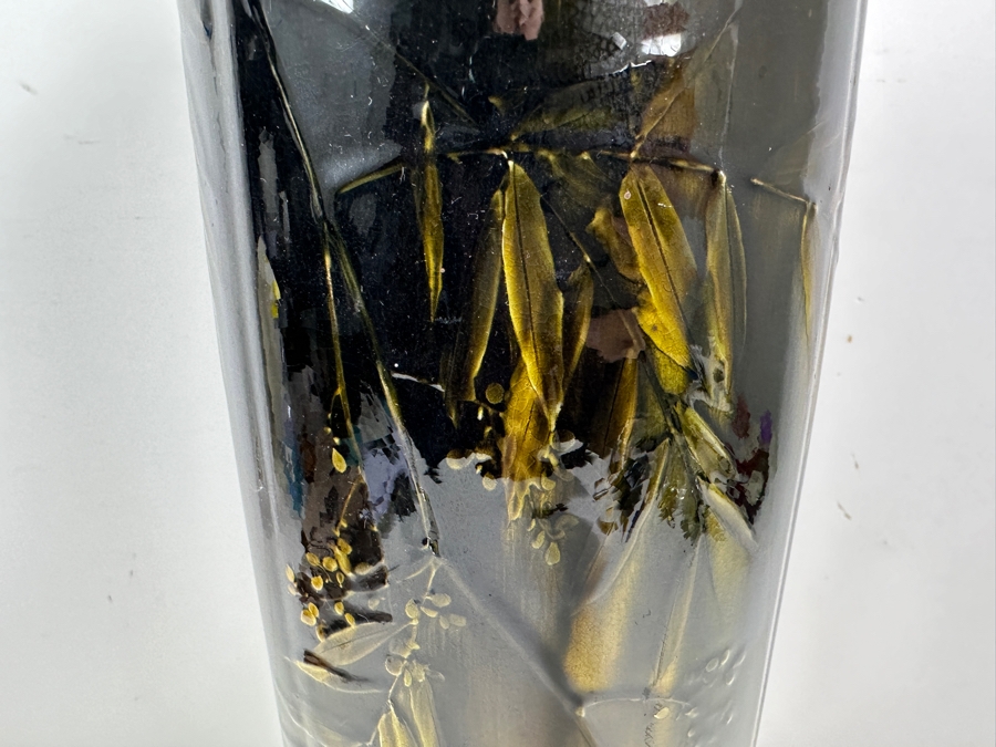 Stunning Antique 1892 Rookwood Pottery Vase 19'H - Hole Has Been Previously Drilled Into The Bottom To Accommodate A Lamp [Photo 7]