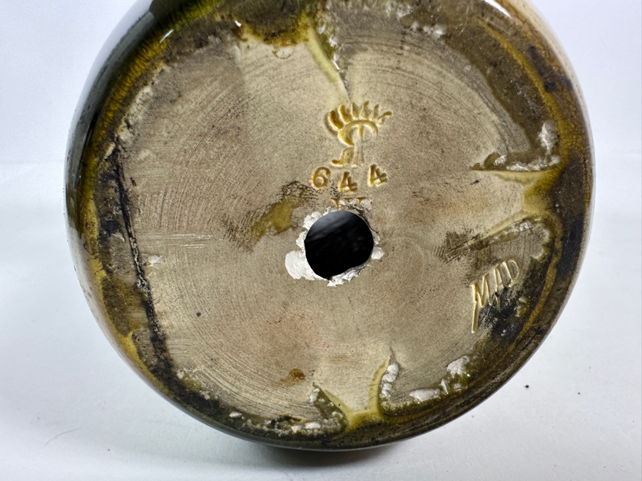 Stunning Antique 1892 Rookwood Pottery Vase 19'H - Hole Has Been Previously Drilled Into The Bottom To Accommodate A Lamp [Photo 9]