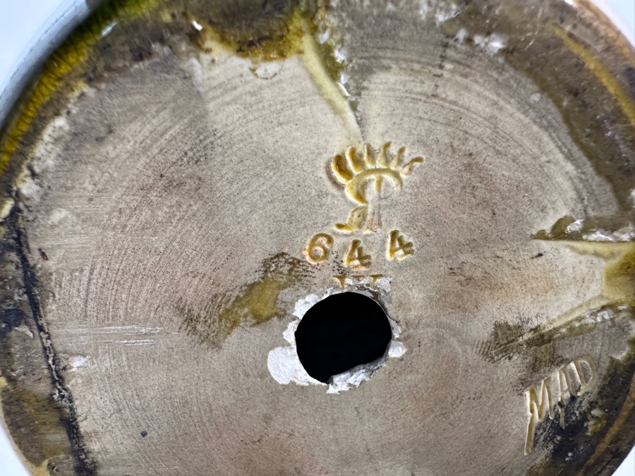 Stunning Antique 1892 Rookwood Pottery Vase 19'H - Hole Has Been Previously Drilled Into The Bottom To Accommodate A Lamp [Photo 10]