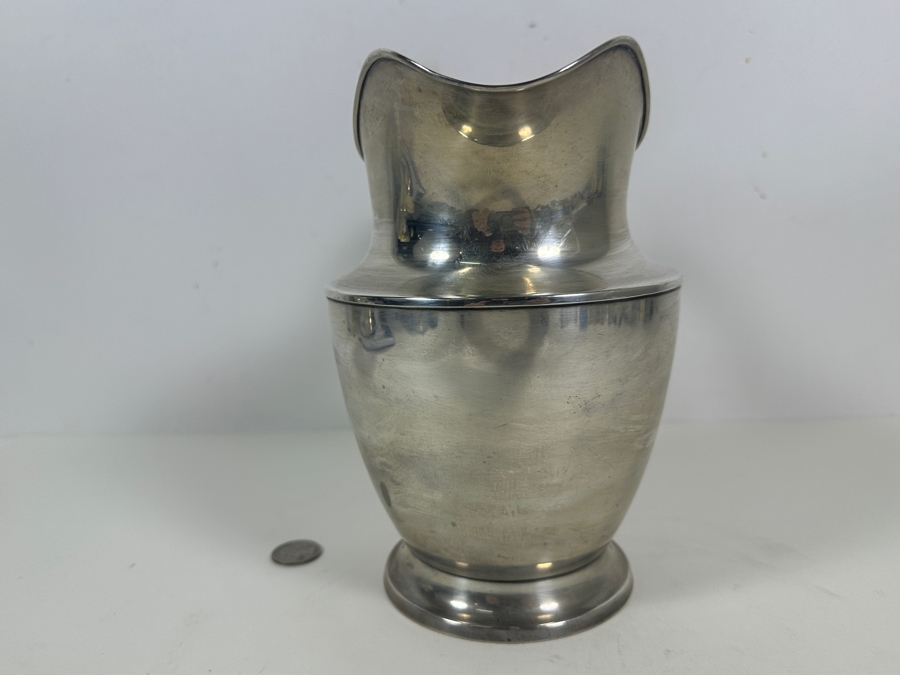 Antique Sterling Silver R. Wallace & Sons Mfg. Co. (R. W & S) Water Pitcher 4 Pints 8.5H 613g - Sterling Silver Melt Value = $601 [Photo 14]