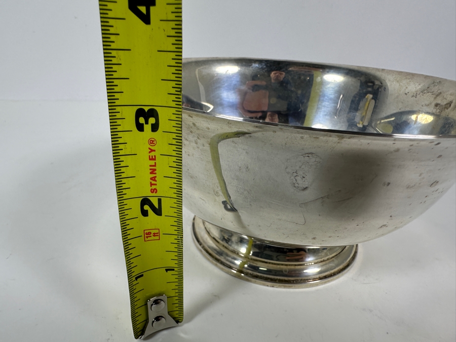 Vintage Sterling Silver Newport Paul Revere Reproduction Circa 1768 Footed Bowl 6W X 3H 234g - Sterling Silver Melt Value = $230 [Photo 10]