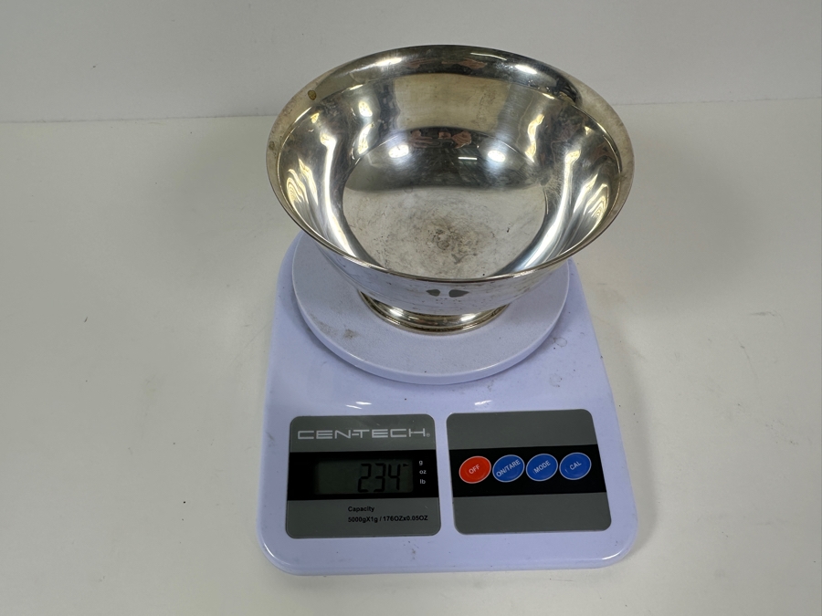 Vintage Sterling Silver Newport Paul Revere Reproduction Circa 1768 Footed Bowl 6W X 3H 234g - Sterling Silver Melt Value = $230 [Photo 11]