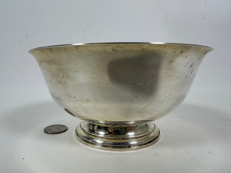 Vintage Sterling Silver Newport Paul Revere Reproduction Circa 1768 Footed Bowl 6W X 3H 234g - Sterling Silver Melt Value = $230 [Photo 4]
