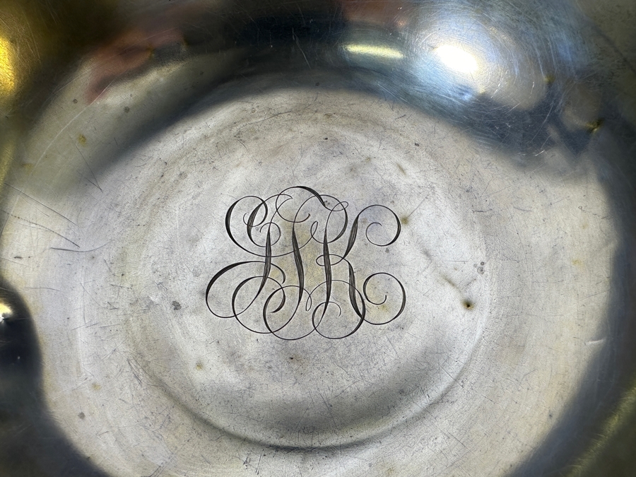 Vintage Sterling Silver Whiting Manufacturing Co. Footed Bowl 9W X 3.5H 441g - Sterling Silver Melt Value = $433 [Photo 7]