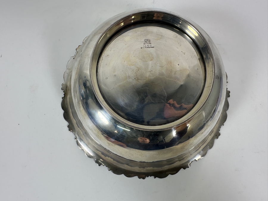 Vintage Sterling Silver Whiting Manufacturing Co. Footed Bowl 9W X 3.5H 441g - Sterling Silver Melt Value = $433 [Photo 8]