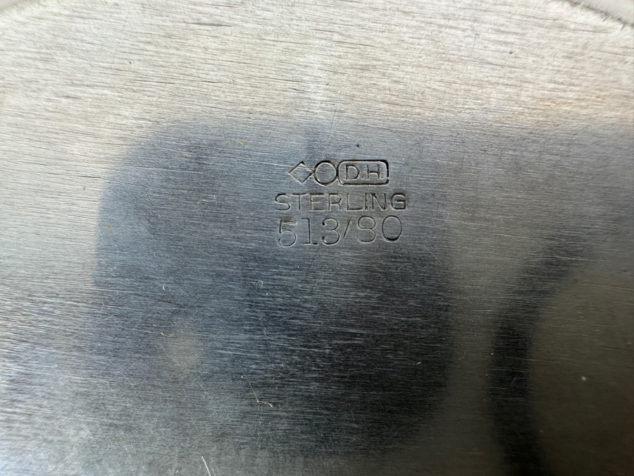 Vintage Sterling Silver Dominick & Haff (D.H.) Bowl With Stunning Repousse Work Along The Rim 265g - Sterling Silver Melt Value = $260 [Photo 9]