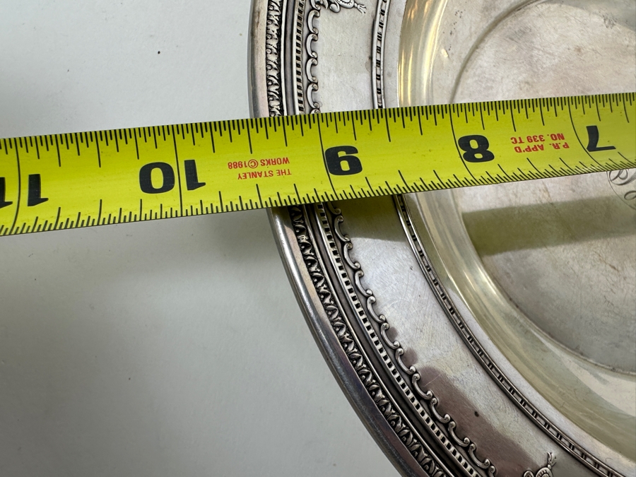 Vintage Sterling Silver Dominick & Haff (D.H.) Bowl With Stunning Repousse Work Along The Rim 265g - Sterling Silver Melt Value = $260 [Photo 10]