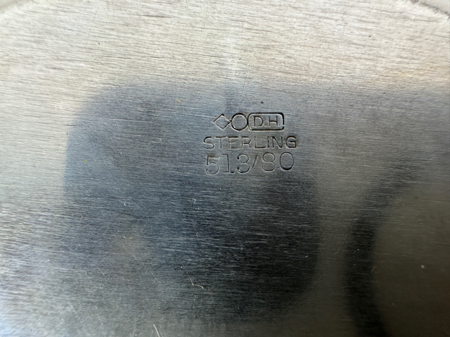 Vintage Sterling Silver Dominick & Haff (D.H.) Bowl With Stunning Repousse Work Along The Rim 265g - Sterling Silver Melt Value = $260 [Photo 8]