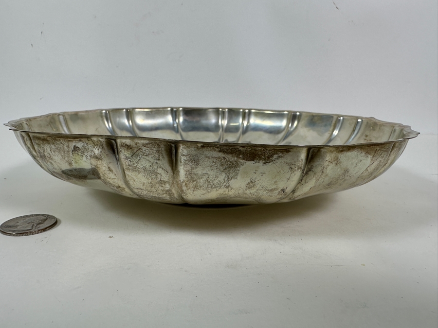 Vintage Sterling Silver Wallace Bowl 9.25W X 1.75H 307g - Sterling Silver Melt Value = $301 [Photo 5]