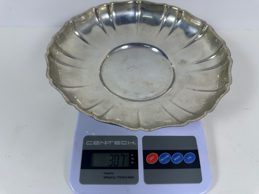 Vintage Sterling Silver Wallace Bowl 9.25W X 1.75H 307g - Sterling Silver Melt Value = $301 [Photo 13]