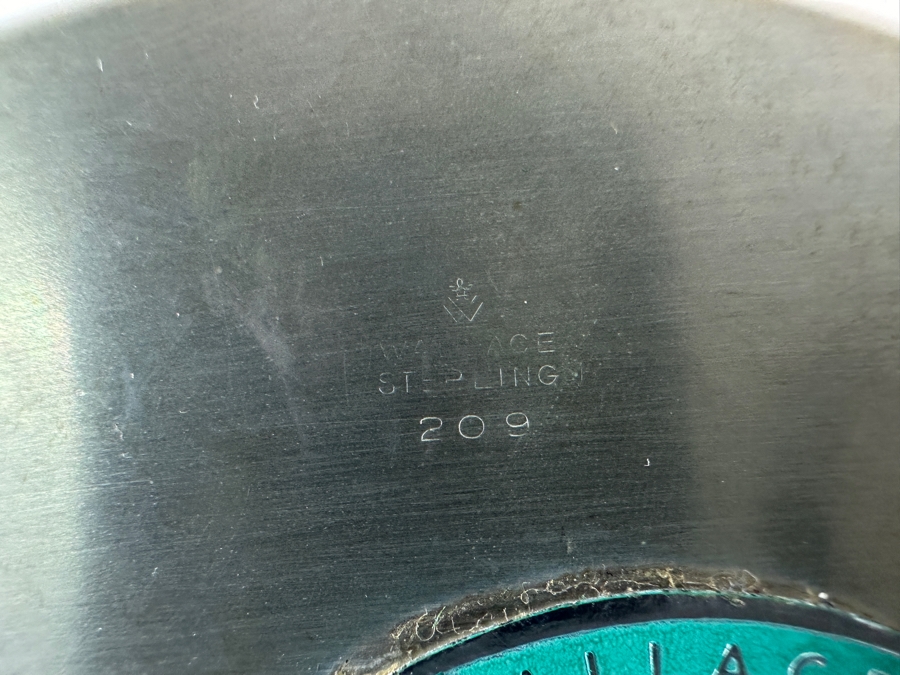 Vintage Sterling Silver Wallace Bowl 9.25W X 1.75H 307g - Sterling Silver Melt Value = $301 [Photo 10]