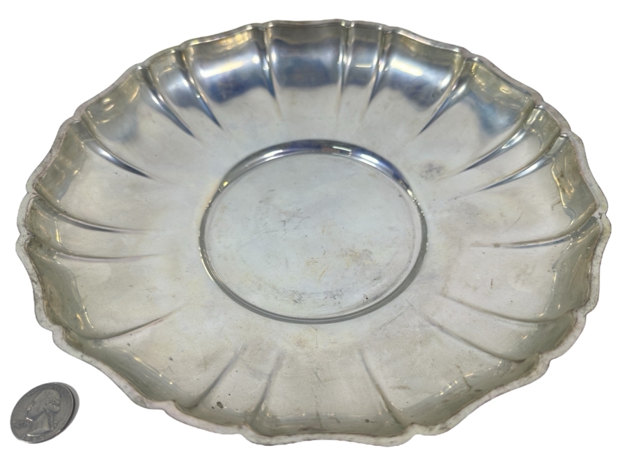 Vintage Sterling Silver Wallace Bowl 9.25W X 1.75H 307g - Sterling Silver Melt Value = $301