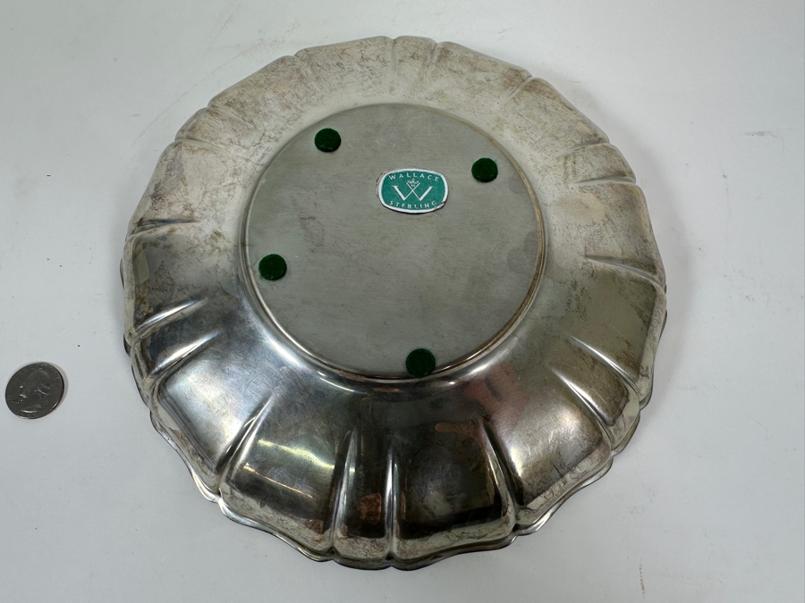 Vintage Sterling Silver Wallace Bowl 9.25W X 1.75H 307g - Sterling Silver Melt Value = $301 [Photo 8]