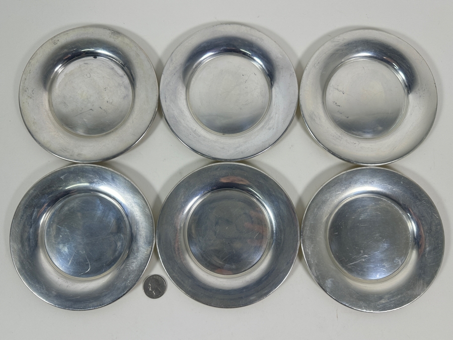 Six Vintage Sterling Silver Manchester Silver Co. Dishes 6W 565g - Sterling Silver Melt Value = $554 [Photo 3]