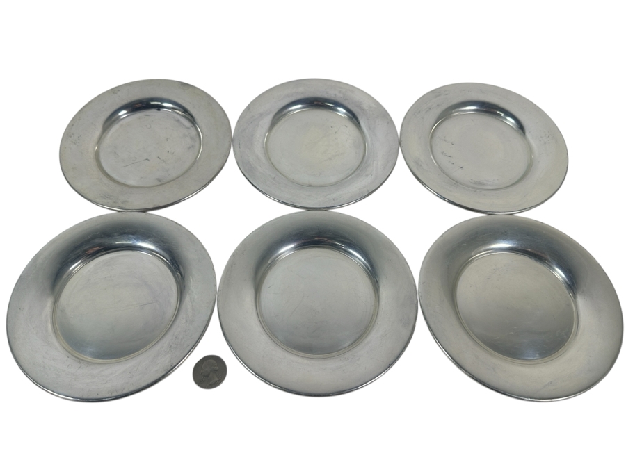 Six Vintage Sterling Silver Manchester Silver Co. Dishes 6W 565g - Sterling Silver Melt Value = $554
