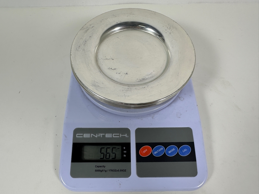 Six Vintage Sterling Silver Manchester Silver Co. Dishes 6W 565g - Sterling Silver Melt Value = $554 [Photo 15]