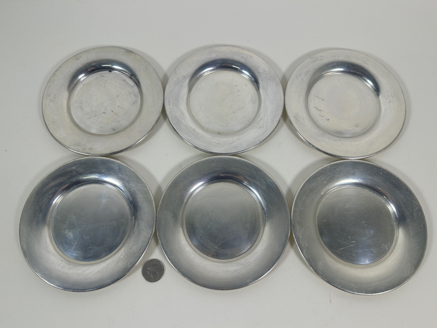 Six Vintage Sterling Silver Manchester Silver Co. Dishes 6W 565g - Sterling Silver Melt Value = $554 [Photo 2]