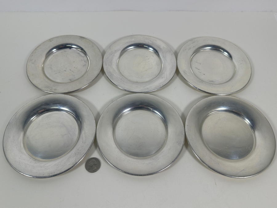 Six Vintage Sterling Silver Manchester Silver Co. Dishes 6W 565g - Sterling Silver Melt Value = $554 [Photo 4]