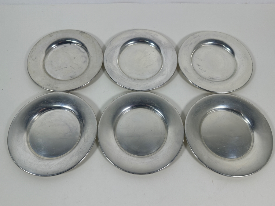 Six Vintage Sterling Silver Manchester Silver Co. Dishes 6W 565g - Sterling Silver Melt Value = $554 [Photo 6]