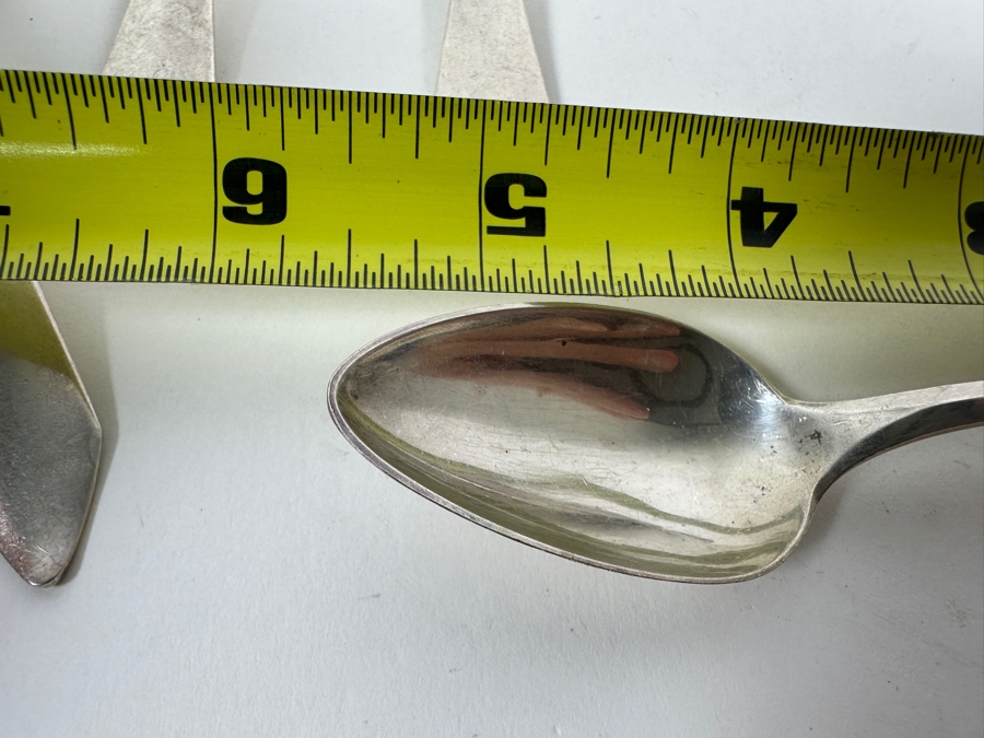 Six Vintage Sterling Silver Spoons 5.5L 121g - Sterling Silver Melt Value = $119 [Photo 9]