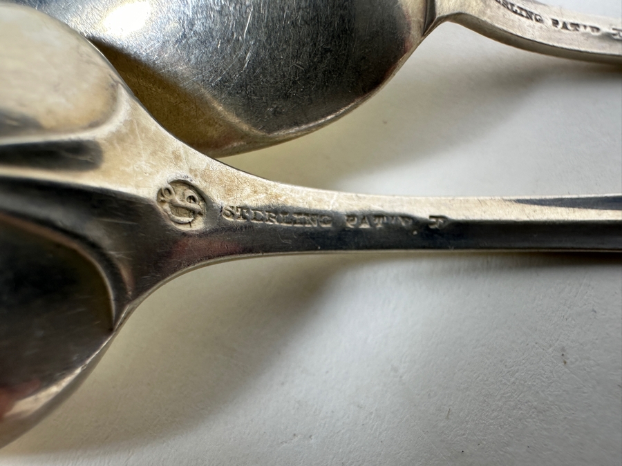 Six Vintage Sterling Silver Spoons 5.5L 121g - Sterling Silver Melt Value = $119 [Photo 5]